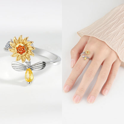 Sunflower Anxiety Ring