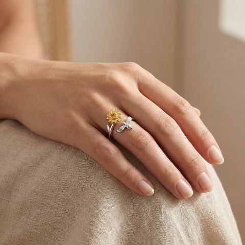 Sunflower Anxiety Ring