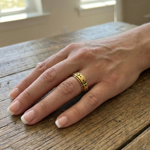 Night Sky Anxiety Ring