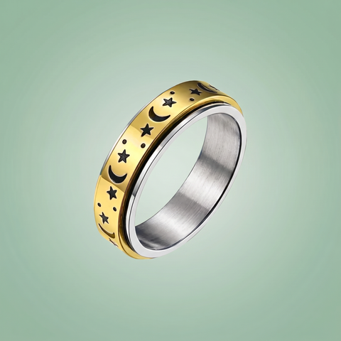 Night Sky Spinner Ring