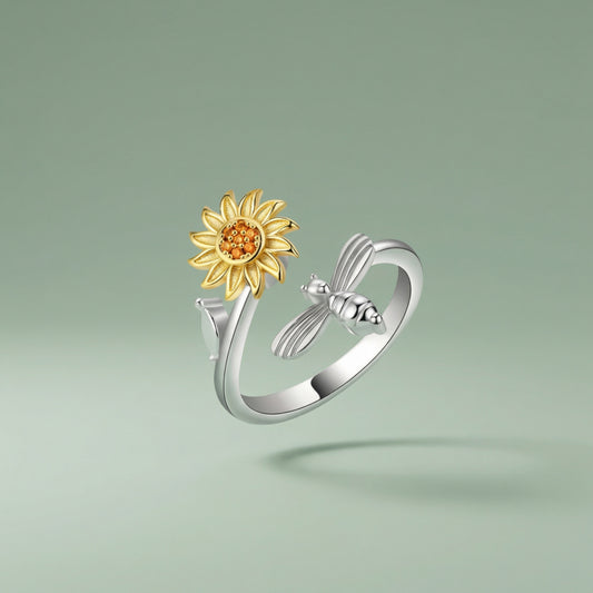 Sunflower Anxiety Ring