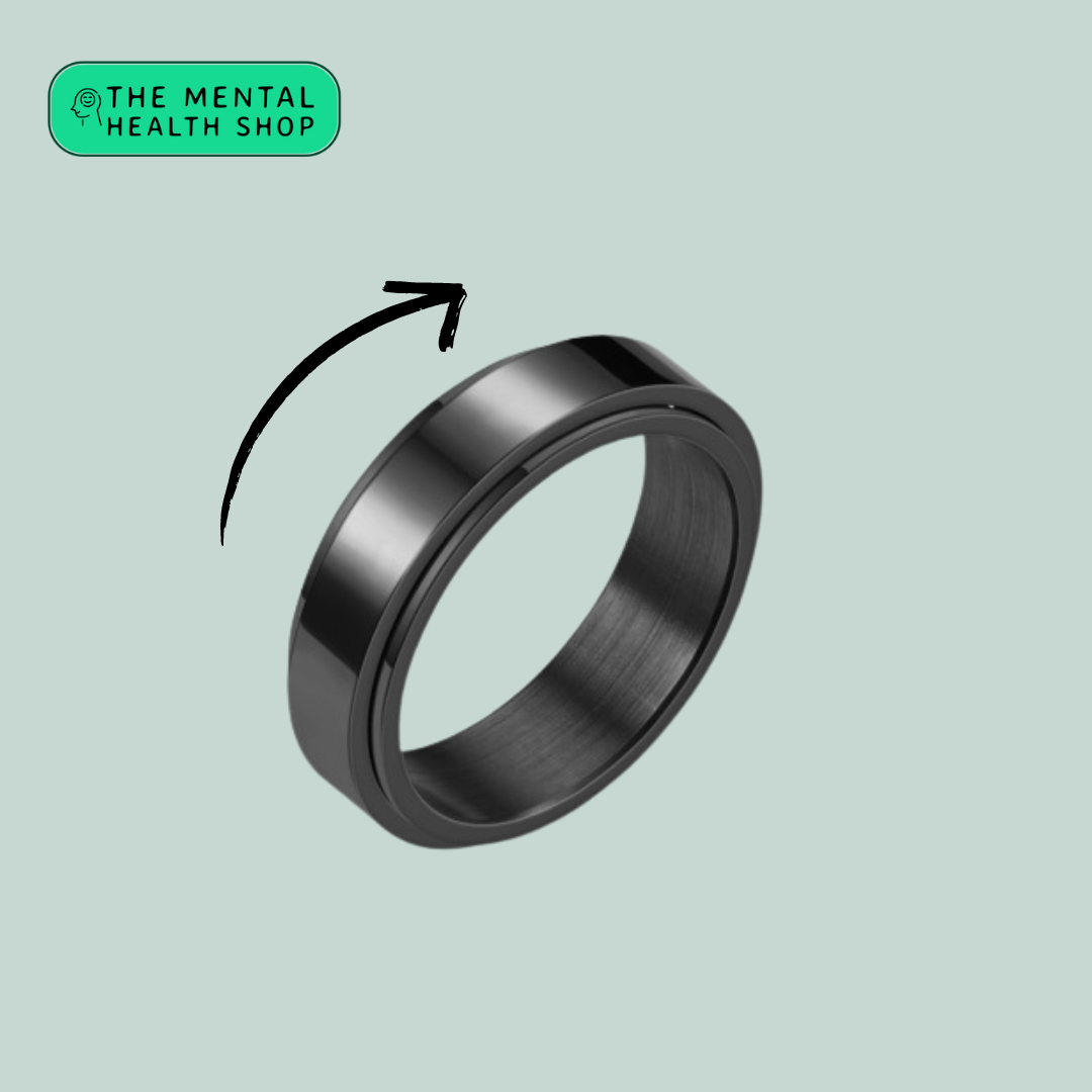 Minimalist Anxiety ring - Stealth