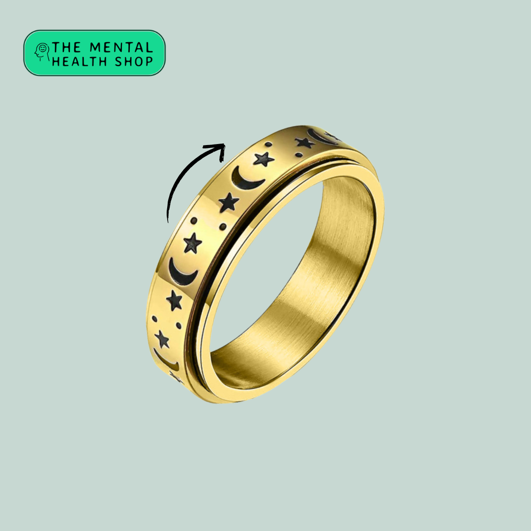 Night Sky Anxiety Ring - Gold